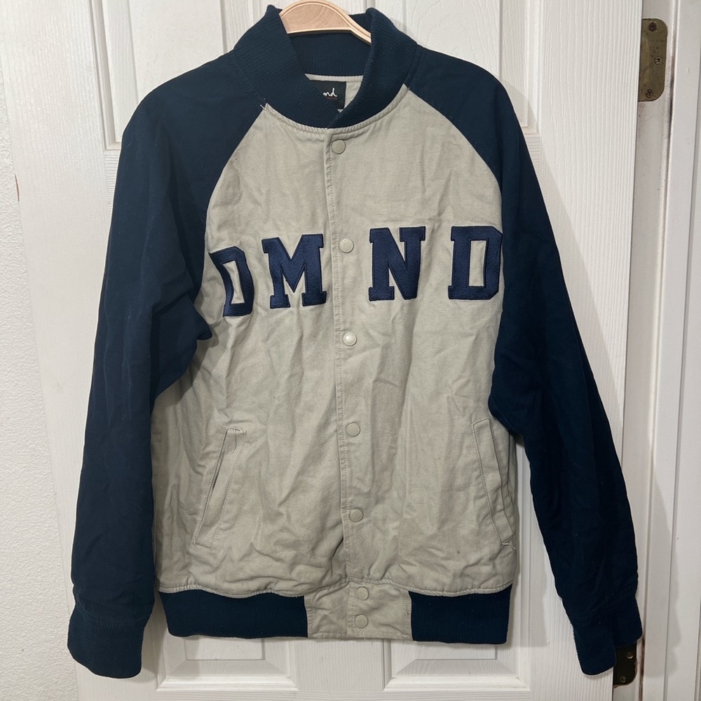 Diamond Supply Co Varsity Jacket Navy Blue. Size S